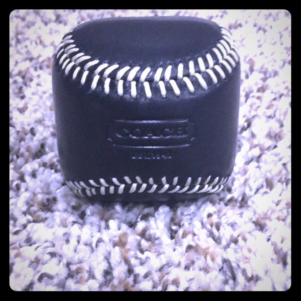 Coach leather baseball